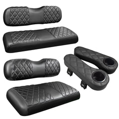 Black and Black Stitching