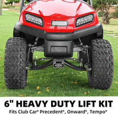 NOKINS Golf Cart 6 Inch A-Arm Lift Kit | Fits Club Car Precedent, Tempo, Onward 2004-Up | Electric/Gas | Steering Limit Design