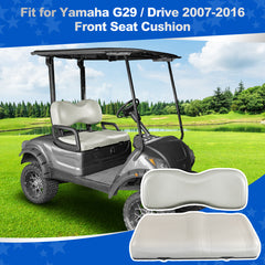 NOKINS Golf Cart Front Seat Cushion Kit | Fits Yamaha G29/Drive 2007-2016, Oyster Gray