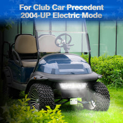 NOKINS 12V LED Headlight Kit with Bumper | Fits Club Car Precedent 2004-UP Electric