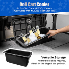 NOKINS Golf Cart Cooler, A Large-Capacity Storage Cooler Box Fit for Club Carts/EZGO/Yamaha Golf Carts with NOKINS Rear Seat Kits