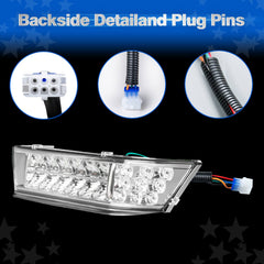 NOKINS 12V LED Headlight Bar | Fits Club Car Precedent 2004-UP (Electric/Gas) | Replaces OEM# 102524801/1025248-01