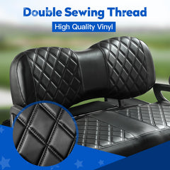 Black and Black Stitching