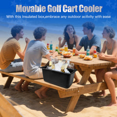 NOKINS Golf Cart Cooler, A Large-Capacity Storage Cooler Box Fit for Club Carts/EZGO/Yamaha Golf Carts with NOKINS Rear Seat Kits