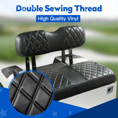 Black and Black Stitching