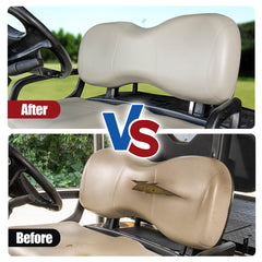 NOKINS Golf Cart Front Seat Backrest Cushion | Fits Yamaha Drive/G29/Drive2 2007-UP, Oyster Gray