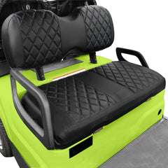 NOKINS Golf Cart Diamond Front and Rear Seat Cover,Compatible with Golf Cart i40 i40L Model and Advanced EV, EV1 4, EV1 4L Model Seat Kit, No Staples Required, Vinyl Replace Onward Seat Cover