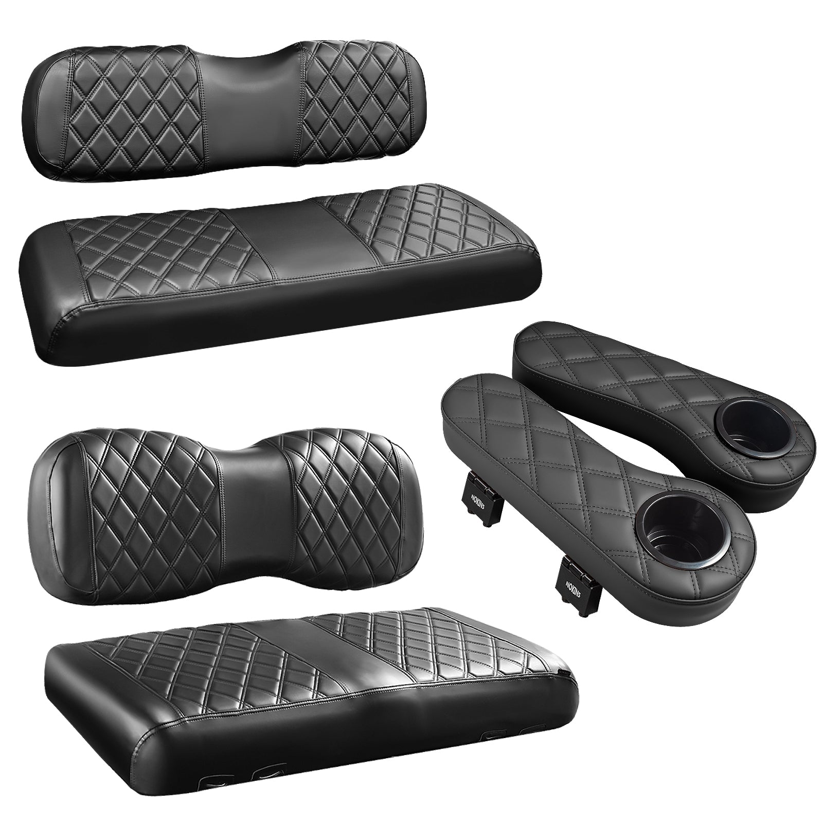 Black and Black Stitching