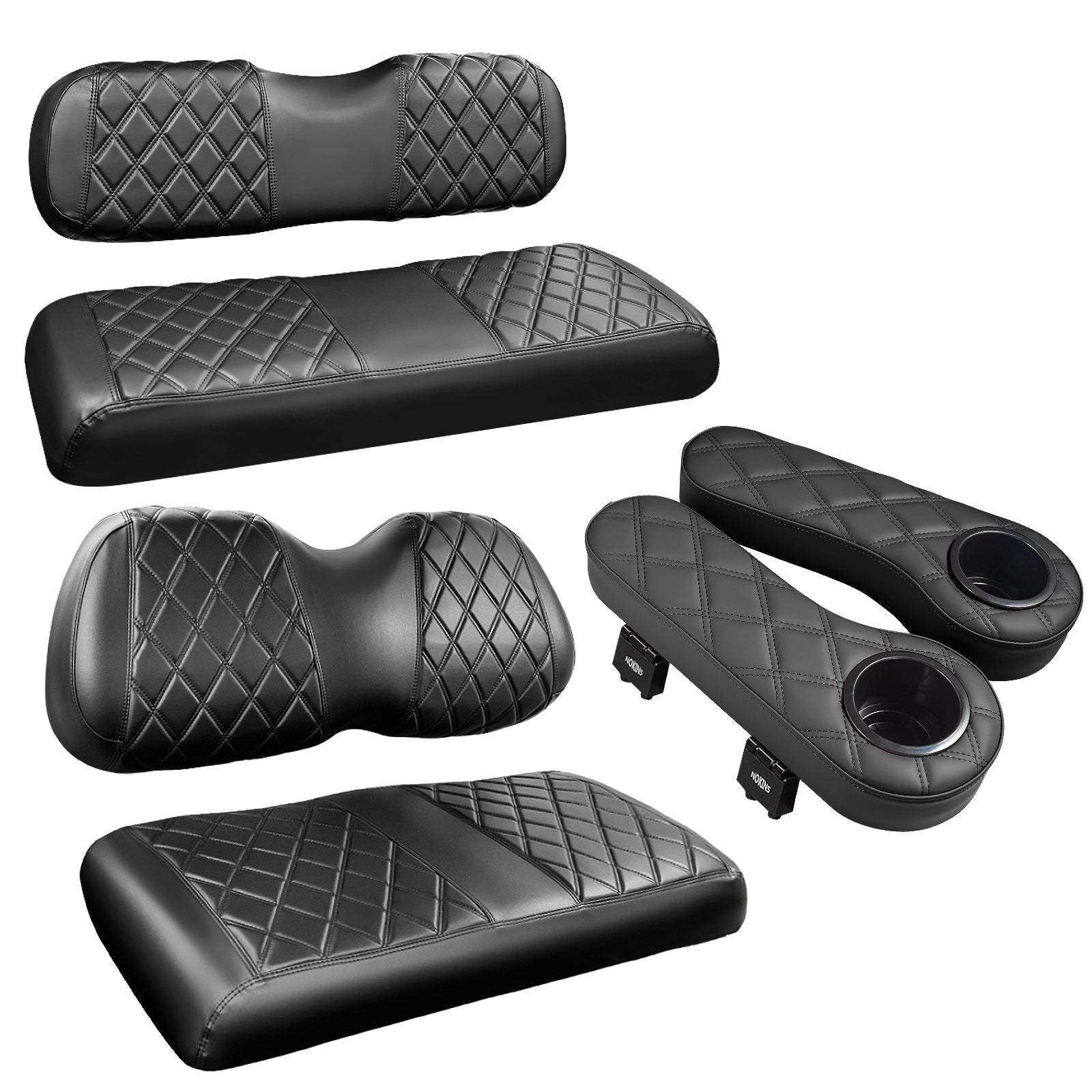 Black and Black Stitching