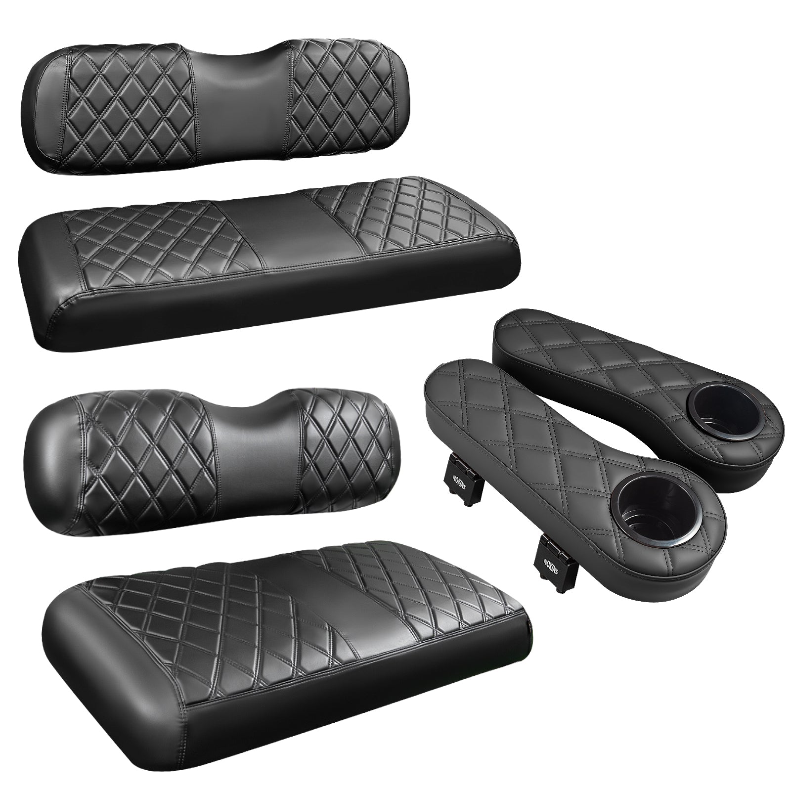 Black and Black Stitching
