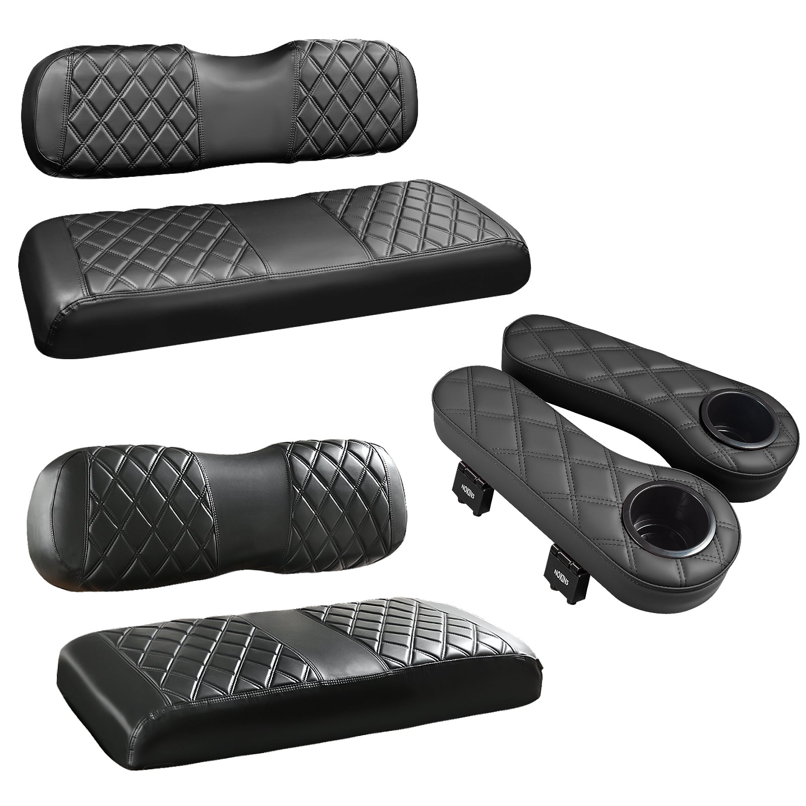 Black and Black Stitching