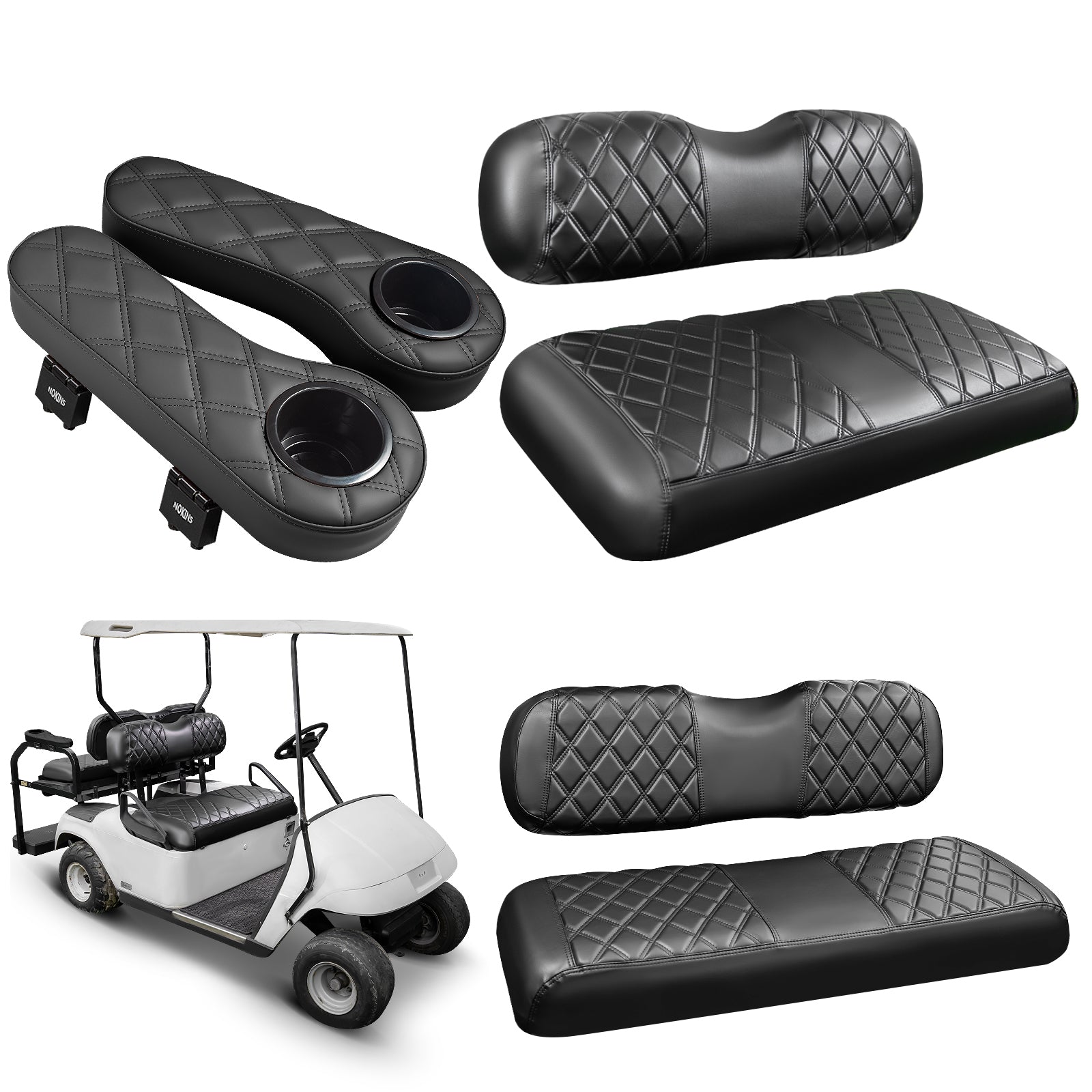 Black and Black Stitching