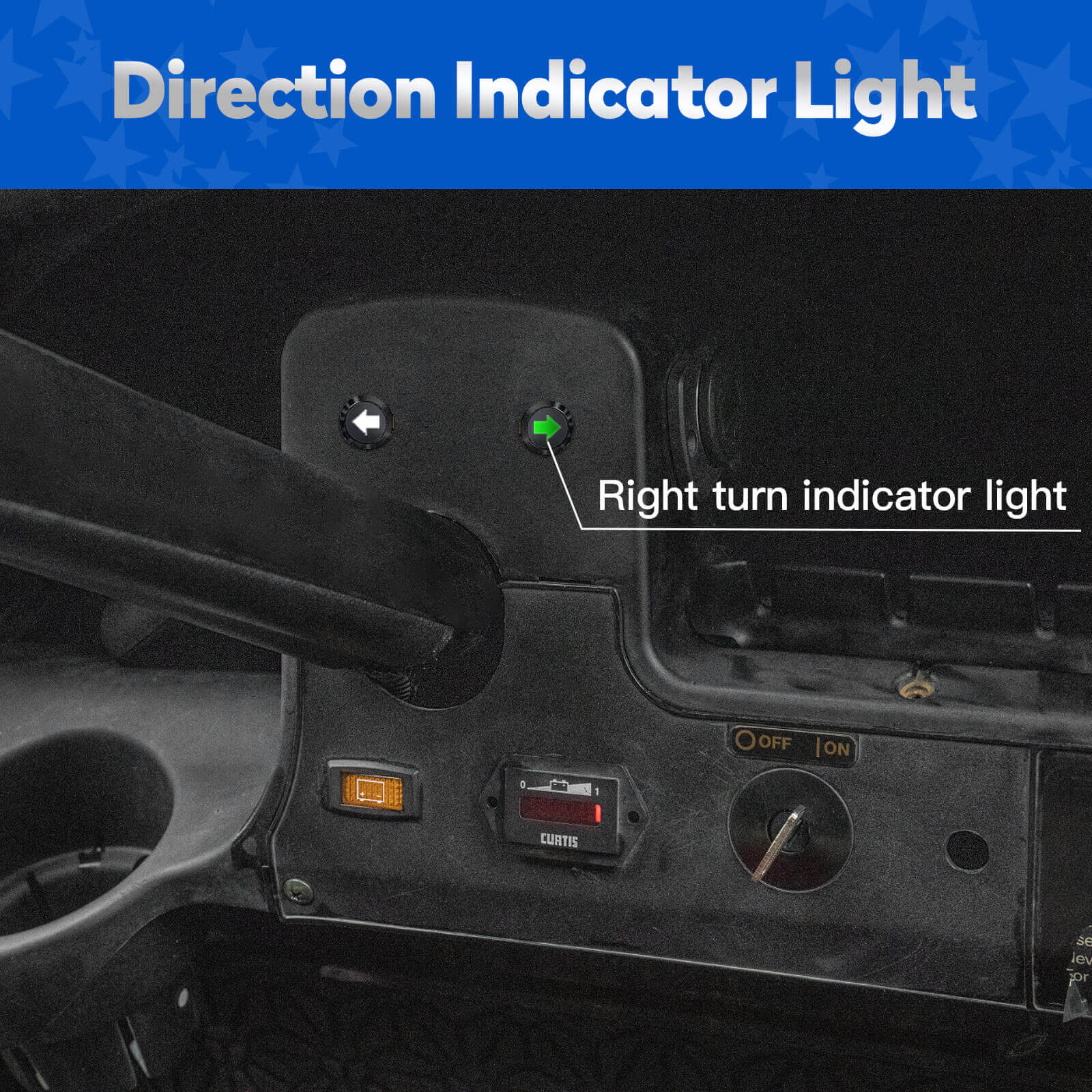 NOKINS LED Light Kit for Club Car Precedent | Deluxe Headlight, Low/High Beam | QC3.0 USB, Scanning Turn Signals | 20A DC Converter