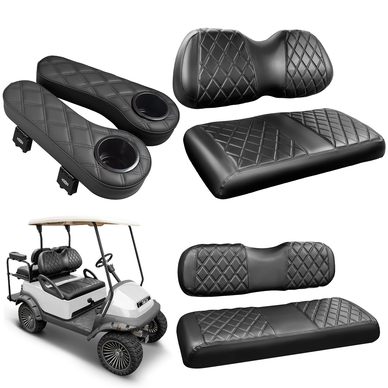 Black and Black Stitching
