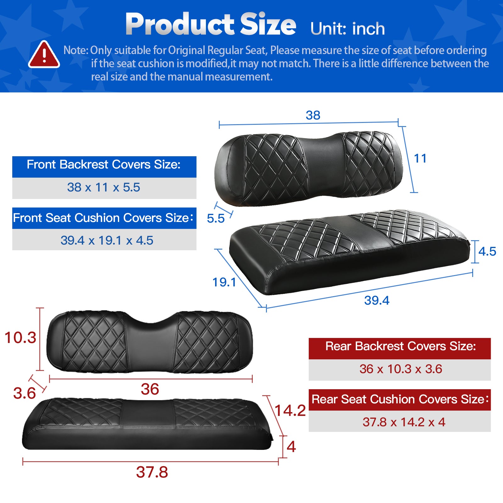 Black and Black Stitching