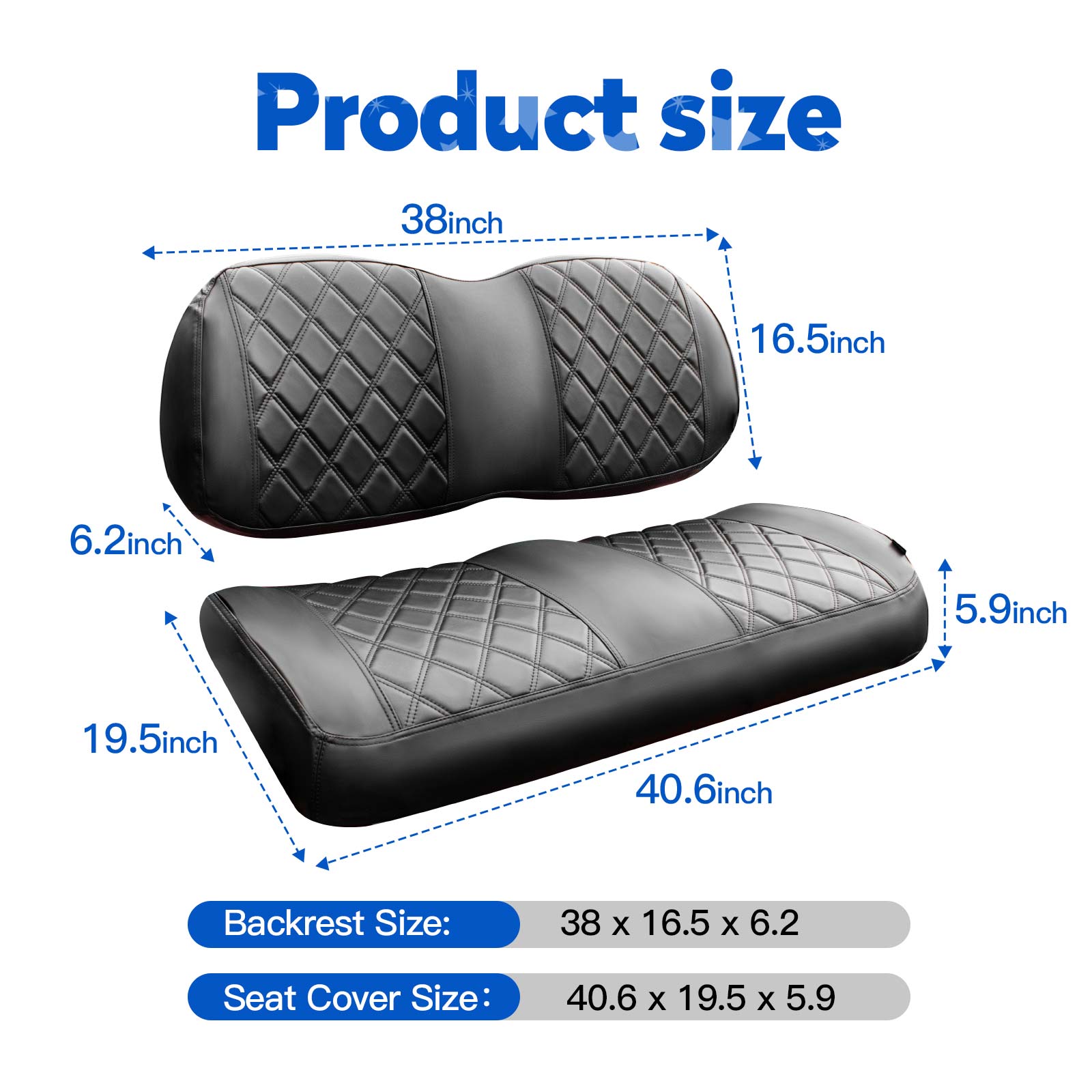 Black and Black Stitching