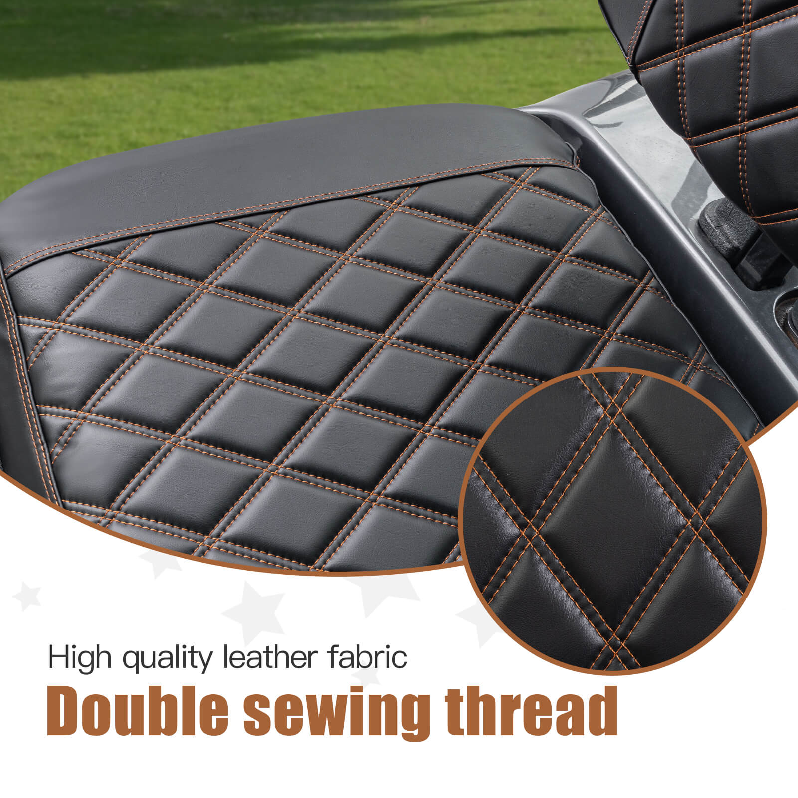 Black and Brown Stitching