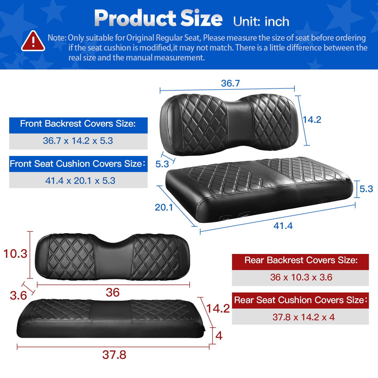 Black and Black Stitching