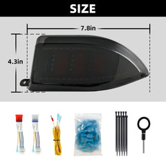NOKINS Golf Cart LED Tail Lights | Fits Club Car Tempo/Precedent | Deluxe Brake Light | 12V Universal | Gas & Electric Models