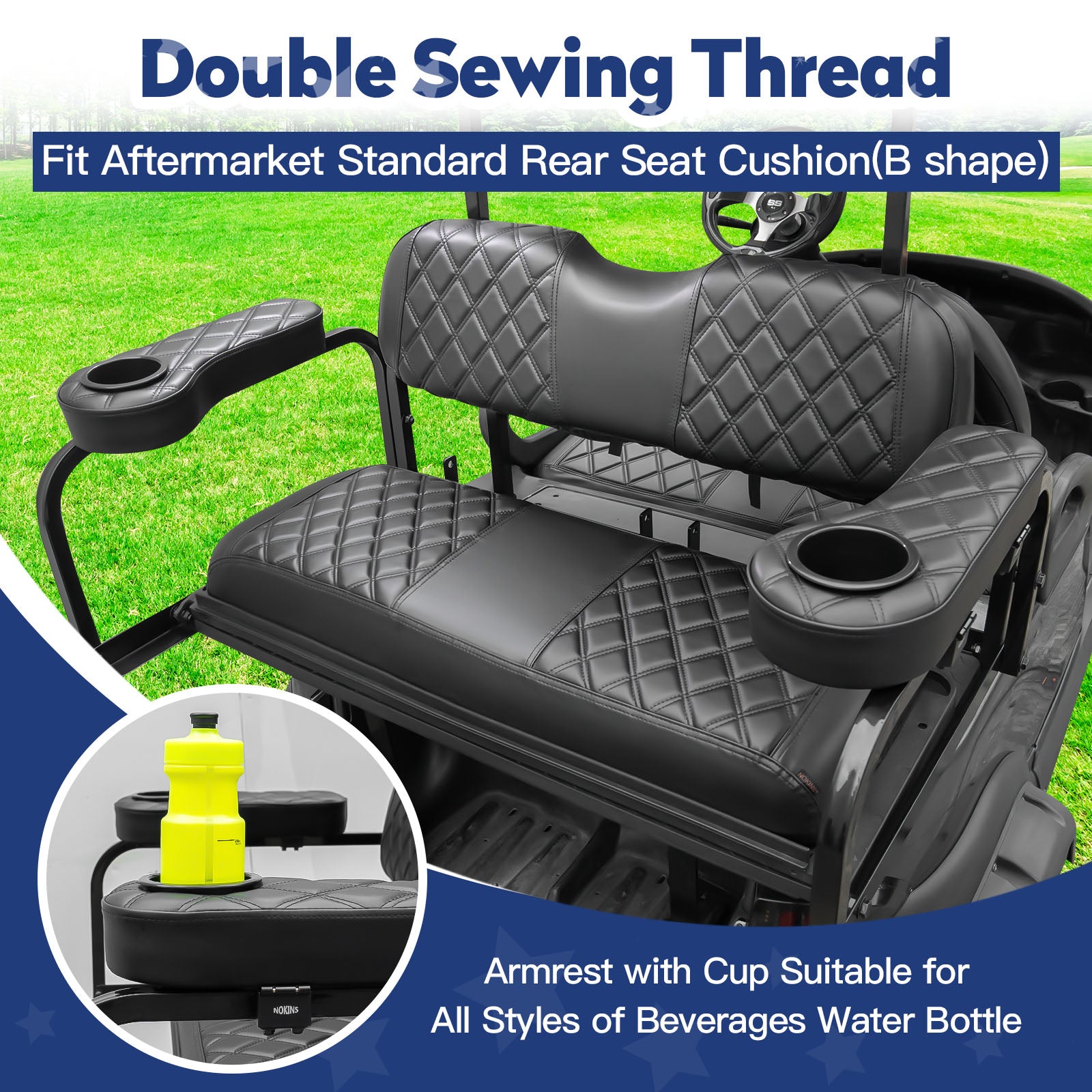 Black and Black Stitching