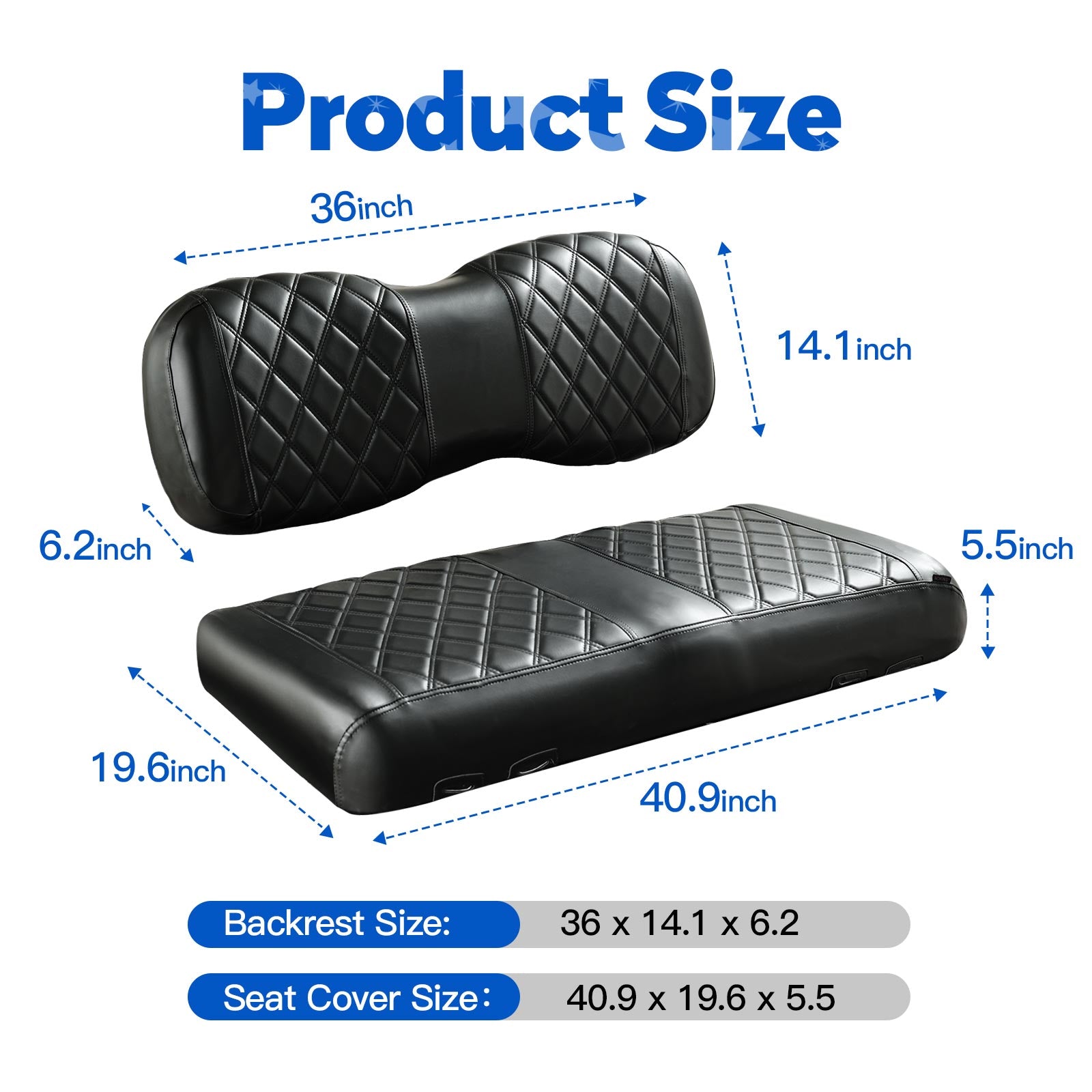 Black and Black Stitching