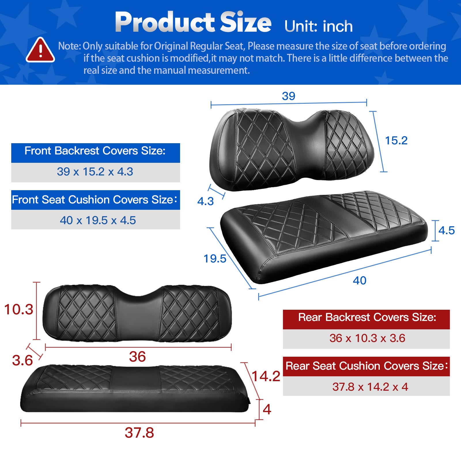 Black and Black Stitching