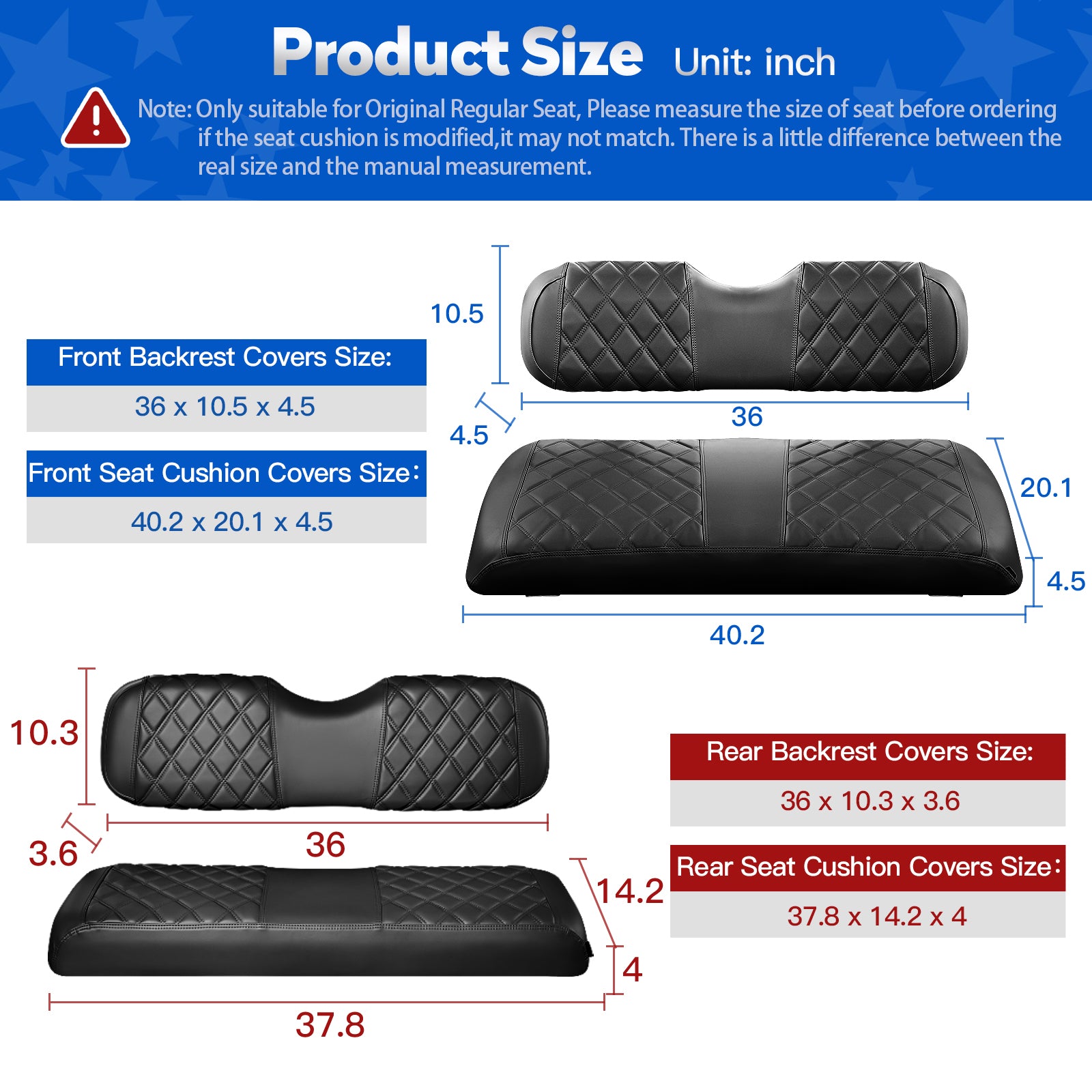 Black and Black Stitching