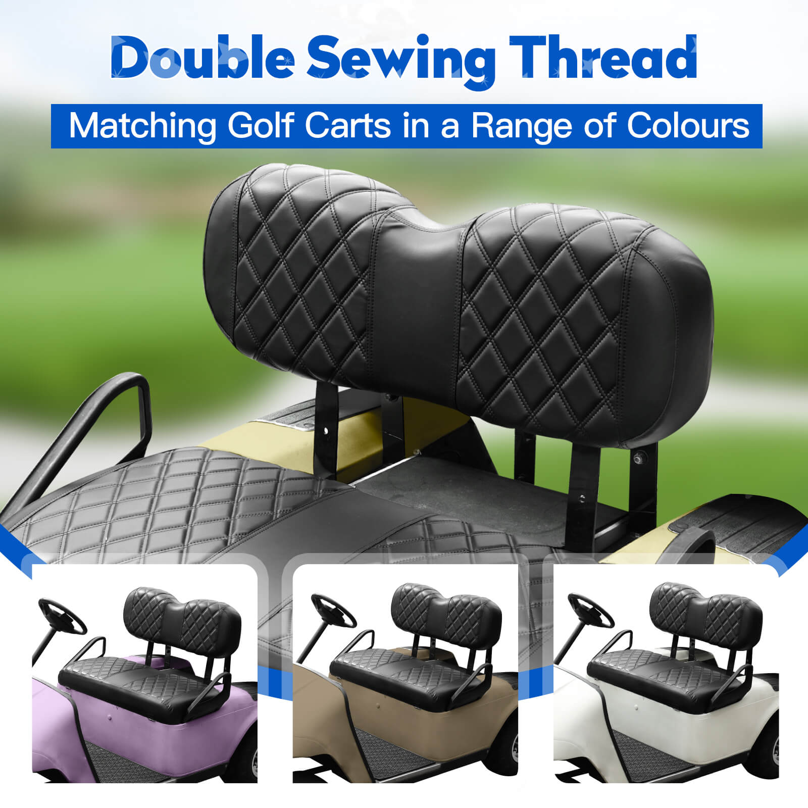 Black and Black Stitching