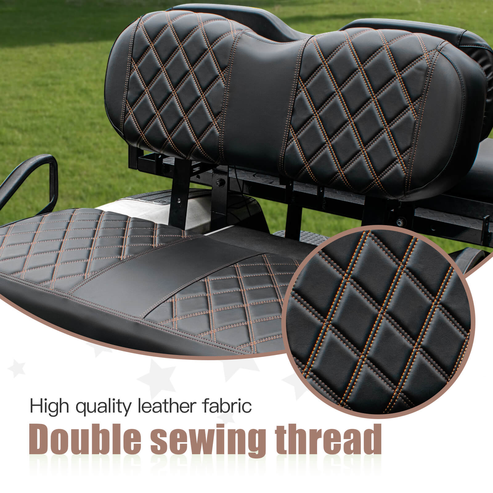 Black and Brown Stitching