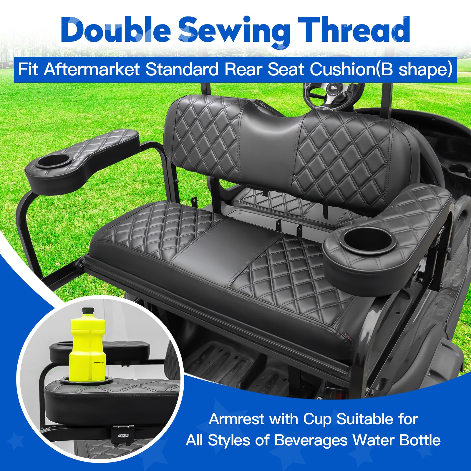 Black and Black Stitching