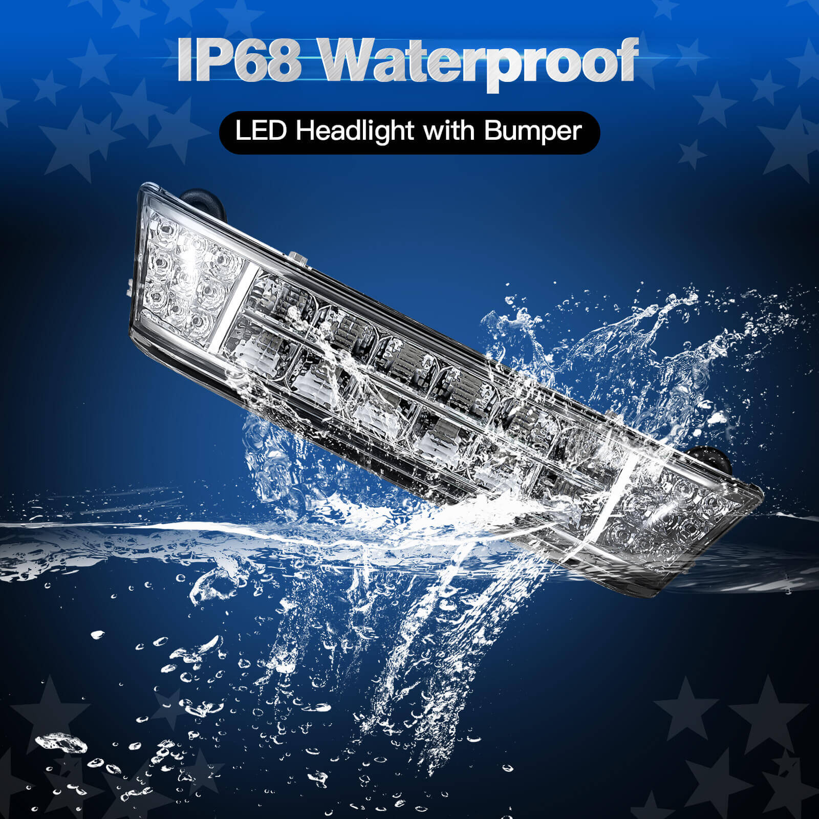 NOKINS 12V LED Headlight Bar | Fits Club Car Precedent 2004-UP (Electric/Gas) | Replaces OEM# 102524801/1025248-01