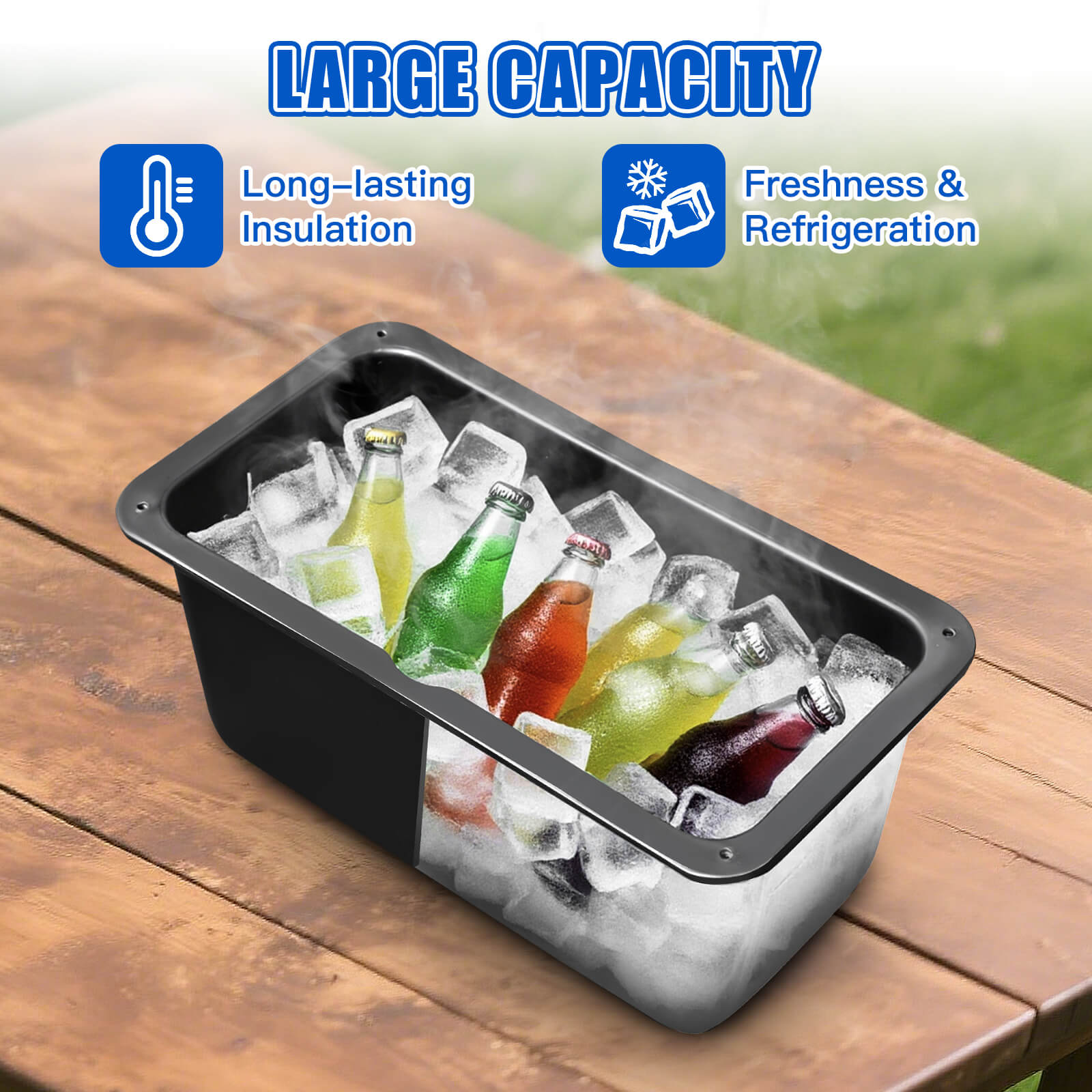NOKINS Golf Cart Cooler, A Large-Capacity Storage Cooler Box Fit for Club Carts/EZGO/Yamaha Golf Carts with NOKINS Rear Seat Kits