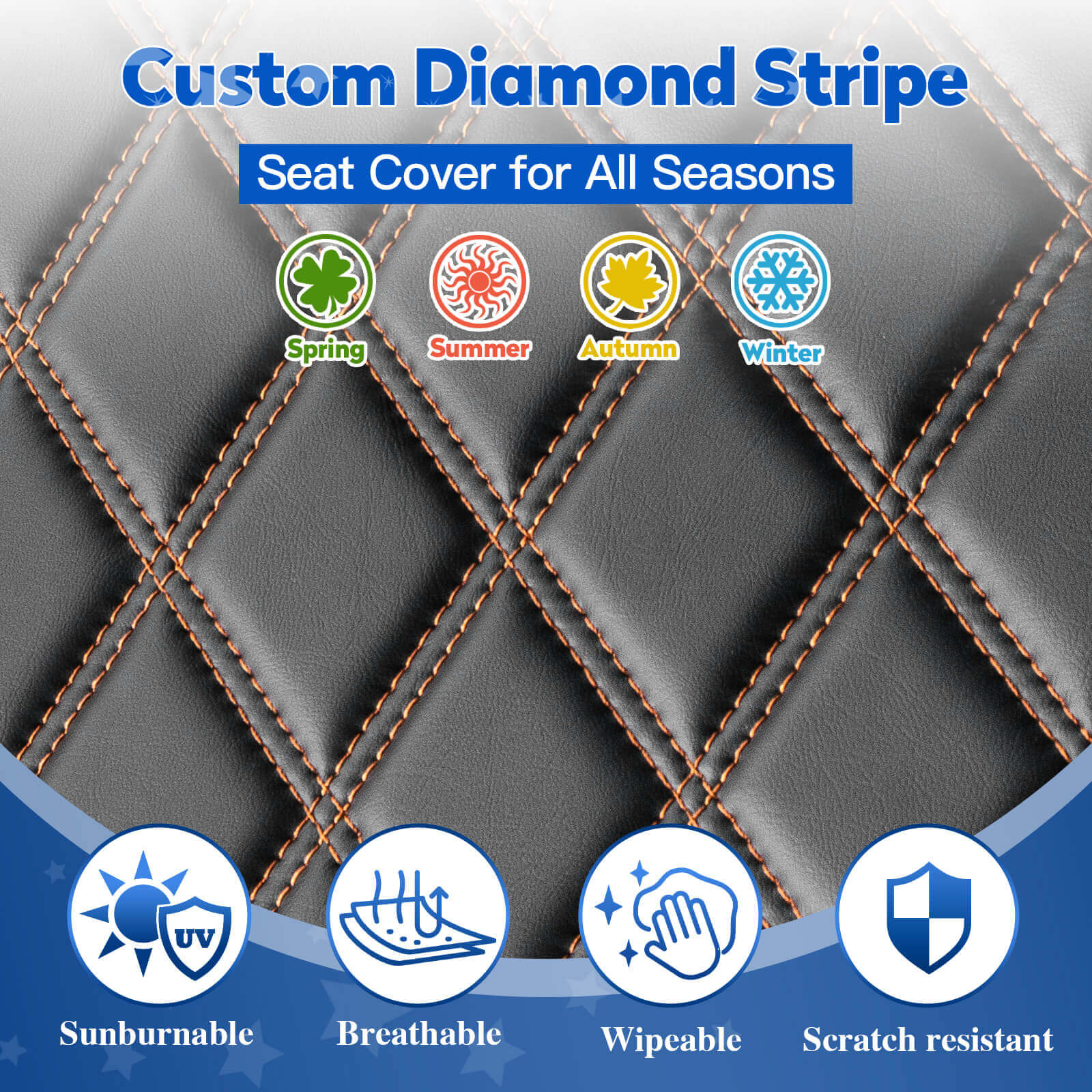 Black Brown Stitching