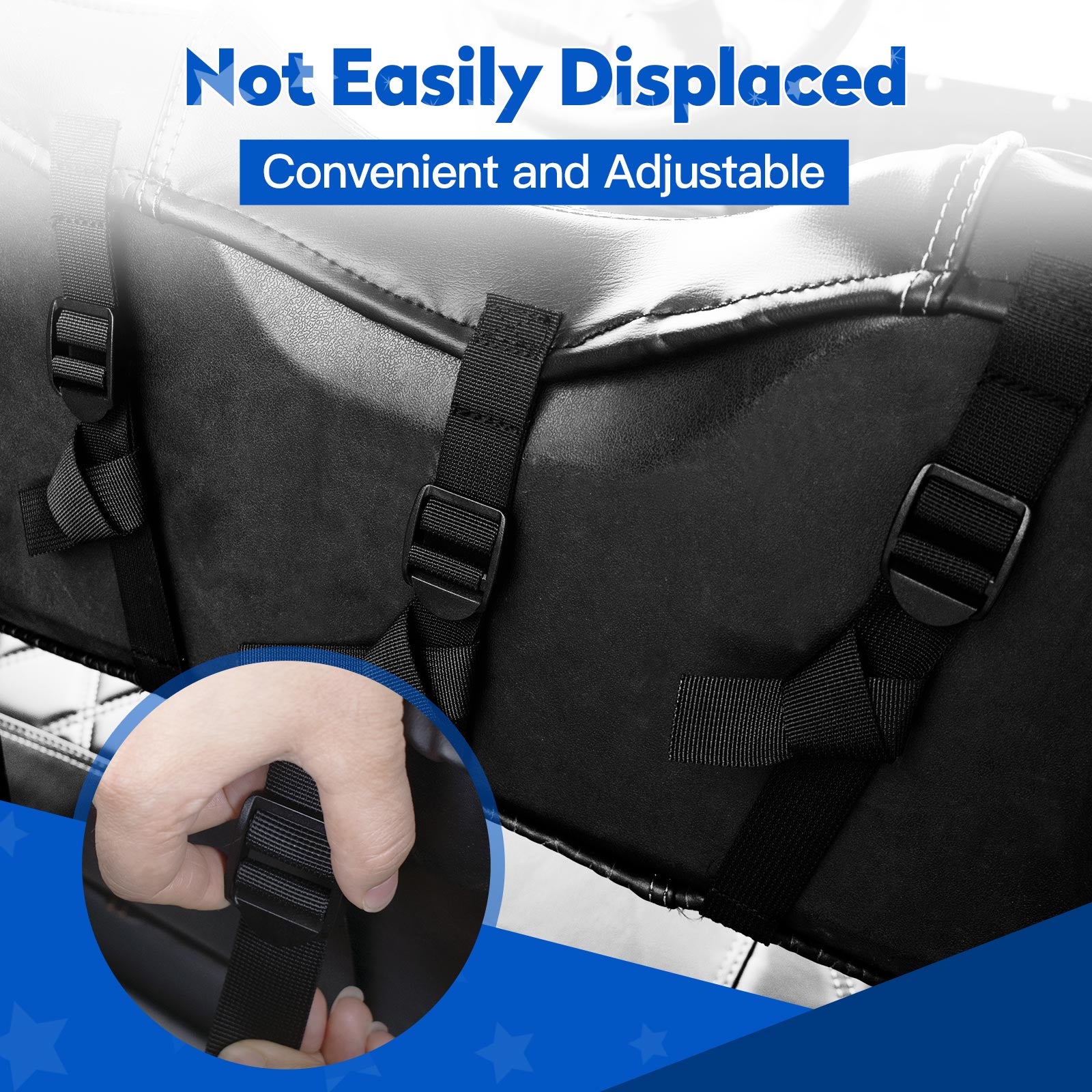 NOKINS Golf Cart Diamond Seat Covers | Breathable Vinyl Kit | Fits Club Car DS Pre-2000 | OEM Ordinary Front Seat Cushion