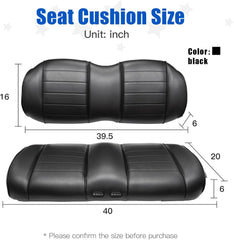 NOKINS Premium Golf Cart Seat Cushion & Backrest, Ventilated Vibrating Seat Pad with 3 Gears, Independent Control Panels for Driver & Passenger (For Club Car Precedent 2012+/Tempo/Onward)
