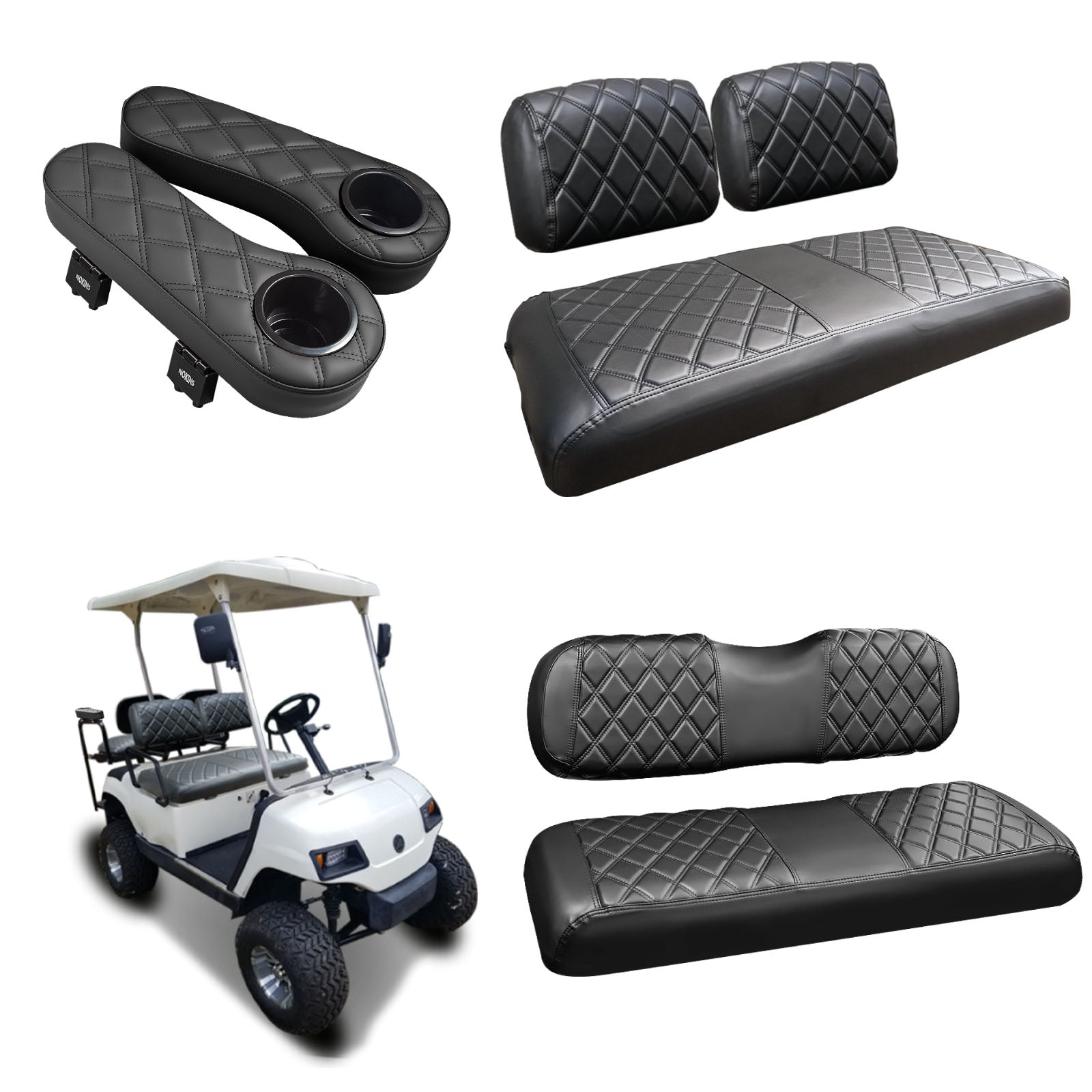 Black and Black Stitching