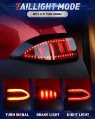 NOKINS Club Car Tempo LED Light Kit | Deluxe Headlights (Low/High Beam) | QC3.0 USB, Scanning Turn Signals, 20A Converter